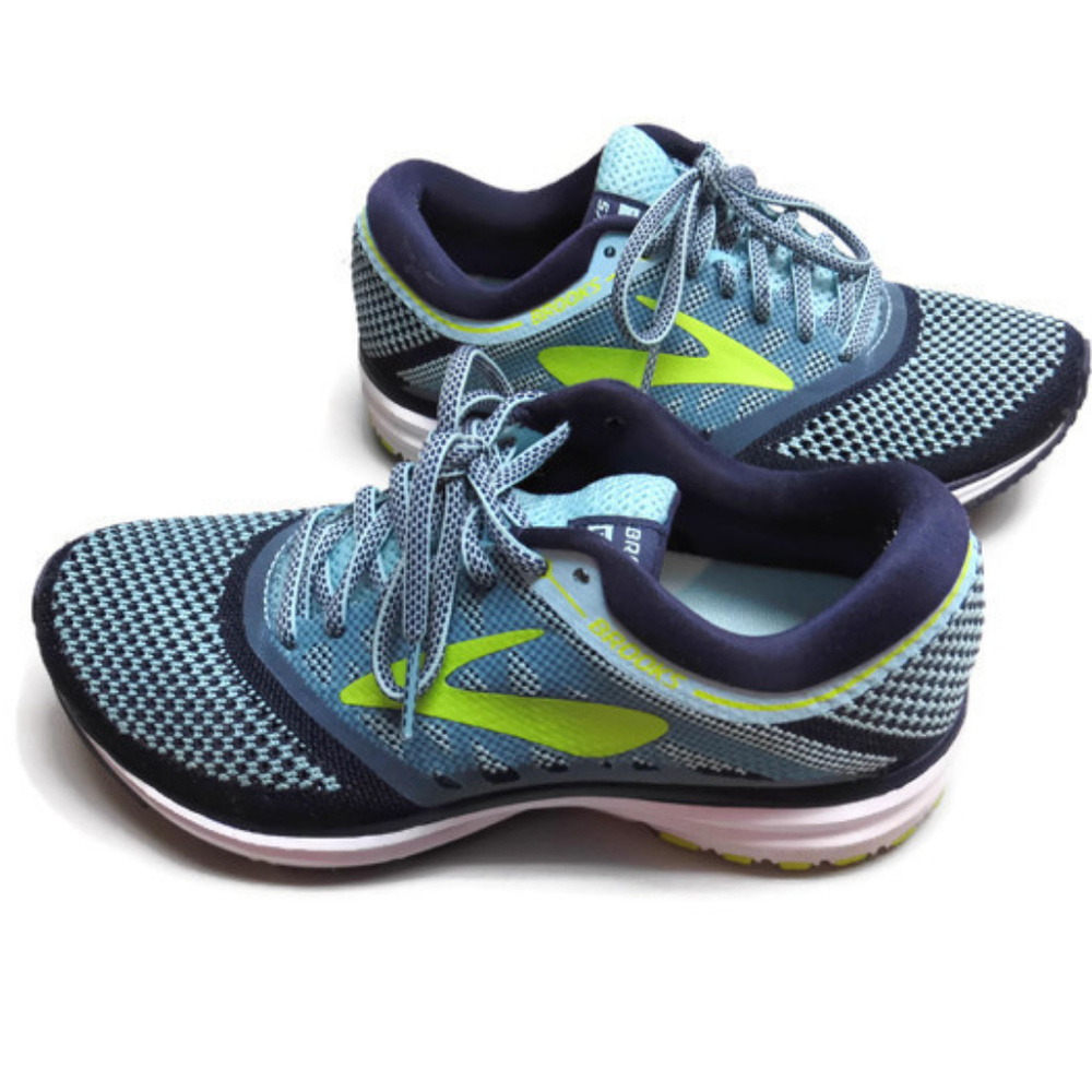 Brooks Revel Womens Running Shoes 7B Blue Neon